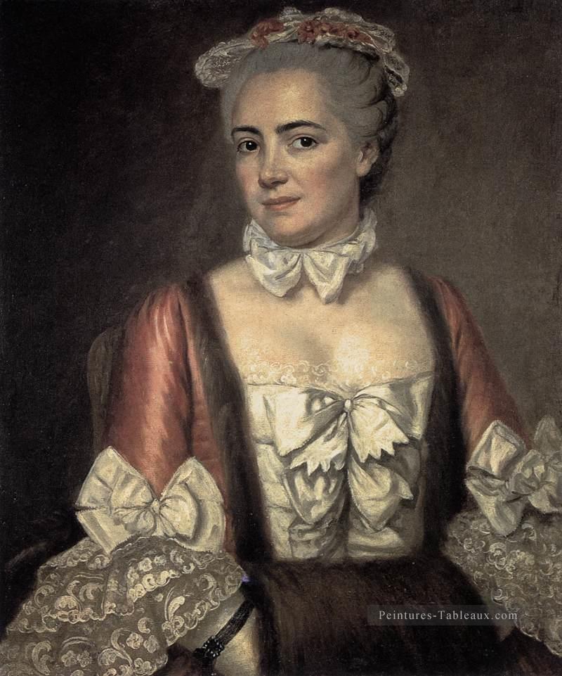 Portrait de Marie Françoise Buron néoclassicisme Jacques Louis David Peintures à l'huile